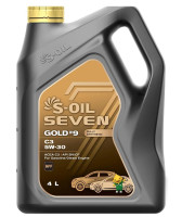 как выглядит масло моторное s-oil 7 gold #9  5w40 4л на фото