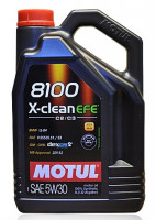 как выглядит масло моторное motul 8100 x-clean efe 5w30 4л  на фото