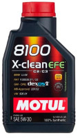 как выглядит масло моторное motul 8100 x-clean efe 5w30 1л на фото