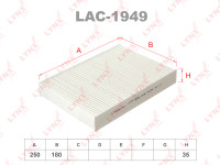 как выглядит lynxauto фильтр салонный lac1949 на фото