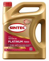 как выглядит масло моторное sintec platinum 7000 5w-40 a3/b4 sn/cf 4л на фото