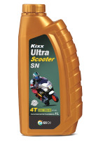 как выглядит масло моторное kixx ultra 4t scooter 10w40 sn/mb 1л  на фото