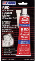 как выглядит герметик прокладка abro красный фирменный 85г 11abr на фото