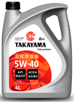 как выглядит масло моторное takayama 5w40 sn/cf 4л на фото