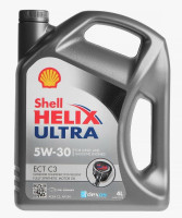 как выглядит масло моторное shell helix ultra ect c3 5w30 4л  на фото