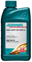 как выглядит масло моторное addinol giga light mv 0530 ll 5w-30 1л  на фото