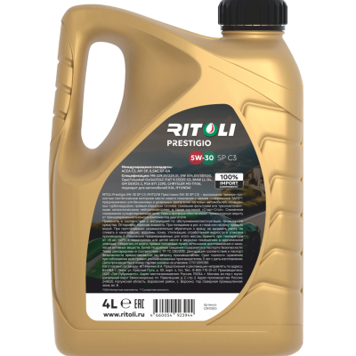 RITOLI Prestigio 5W30 С3_4L_oborot RITOLI Prestigio 5W30 С3_4L_oborot
