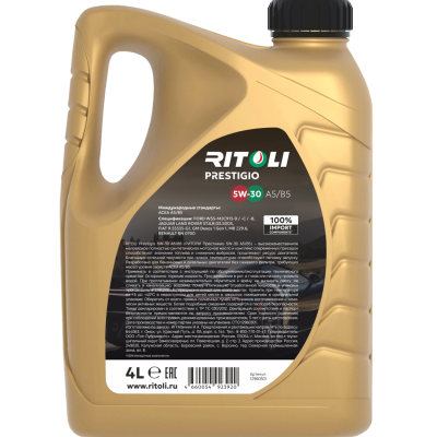 RITOLI Prestigio 5W30 А5B5_4L_oborot RITOLI Prestigio 5W30 А5B5_4L_oborot