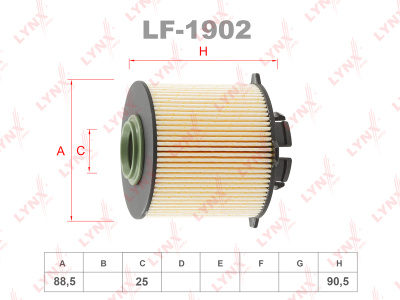 как выглядит фильтр топливный lynxauto lf-1902 на фото